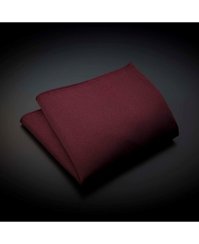 Pochette pure soie - couleur unie bordeau